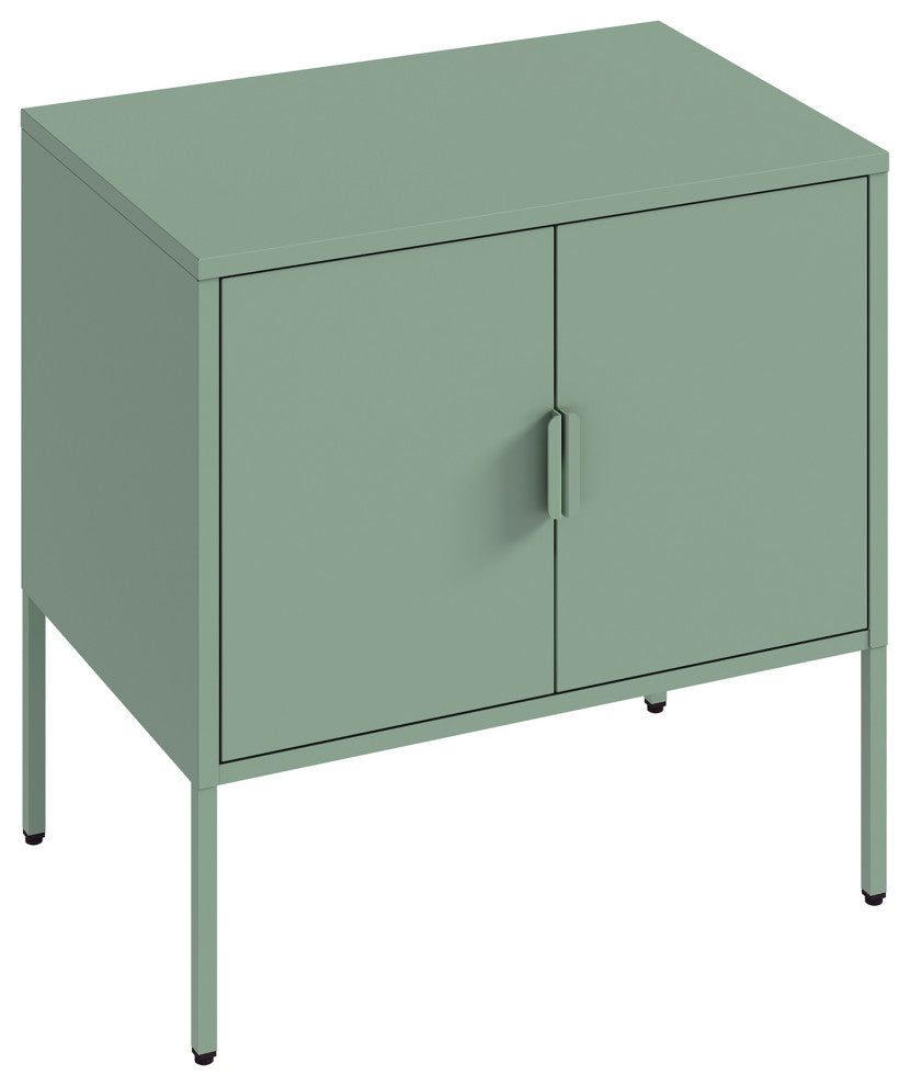 Side view of cabinet on white background.