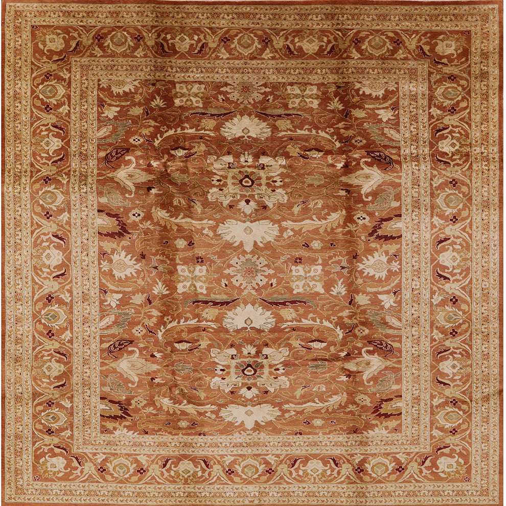 Ahgly Company Indoor Square Mid-Century Modern Area Rugs, 4' Square