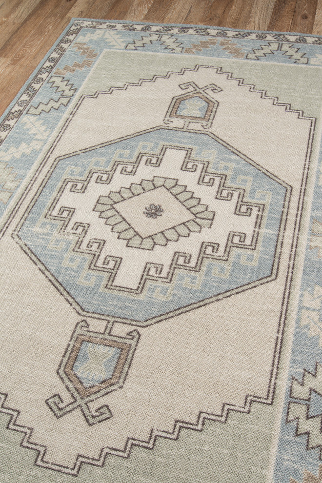 Anatolia ANA-2 Machine Made Light Blue Area Rug 2'x3'