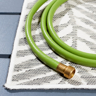 Safavieh Sunrise Collection SUN675 Indoor-Outdoor Rug, Ivory/Grey Black, 8'x10'