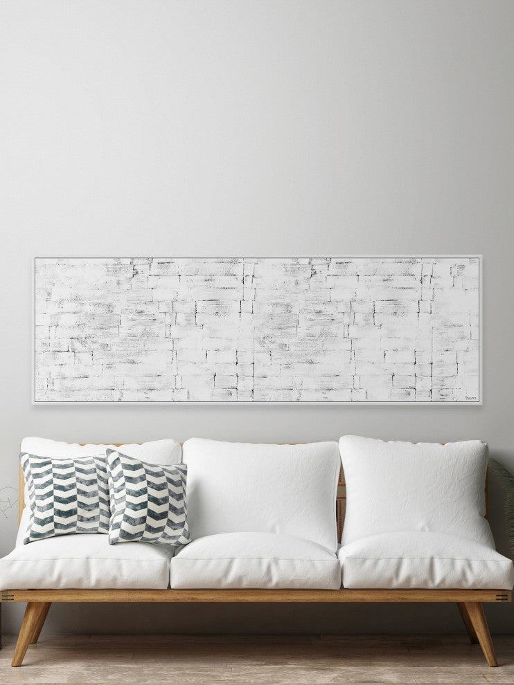 "My Freedom" Floater Framed Painting Print on Canvas, 30x10