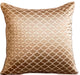 Luxury Throw Pillow Covers 22" x 22" Pillowcase Beige Silk Geometric - Lolita
