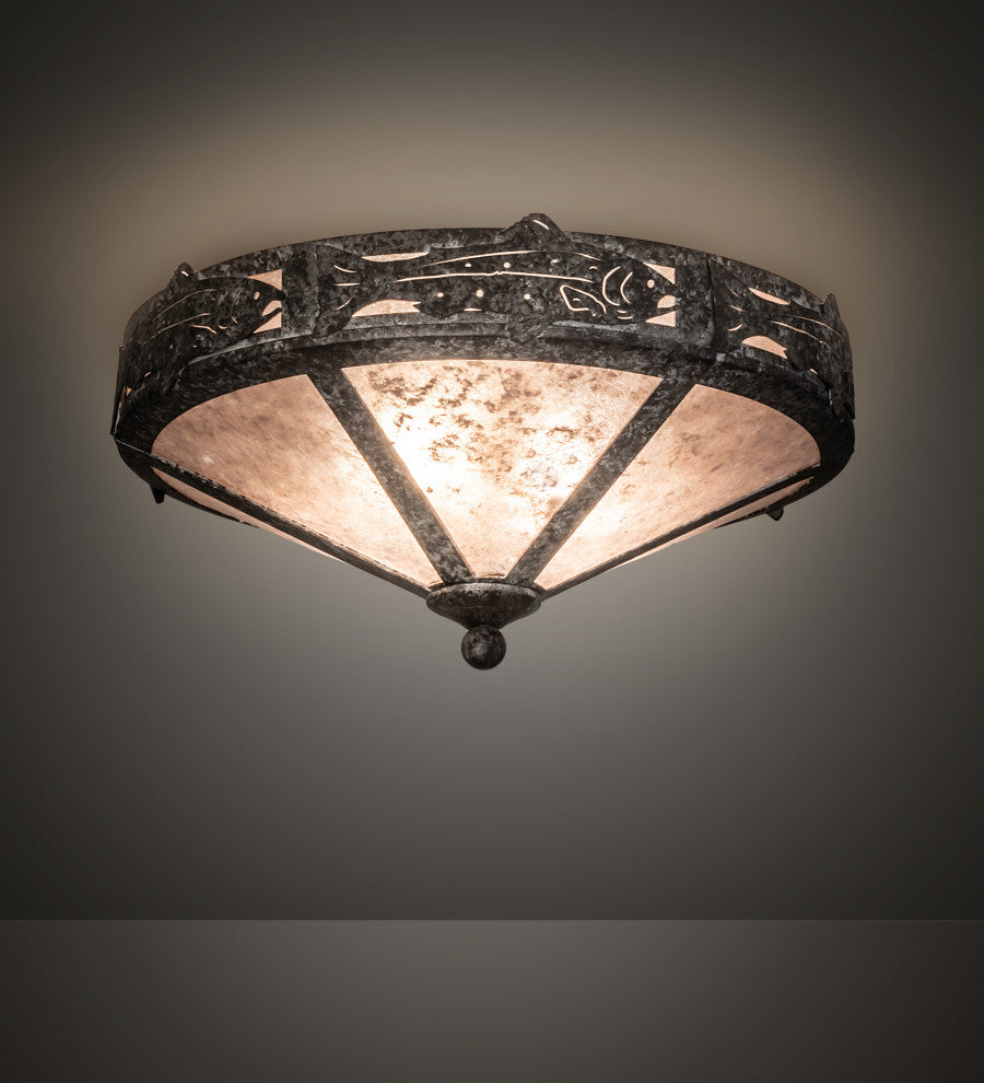 16 Wide Rainbow Trout Flushmount