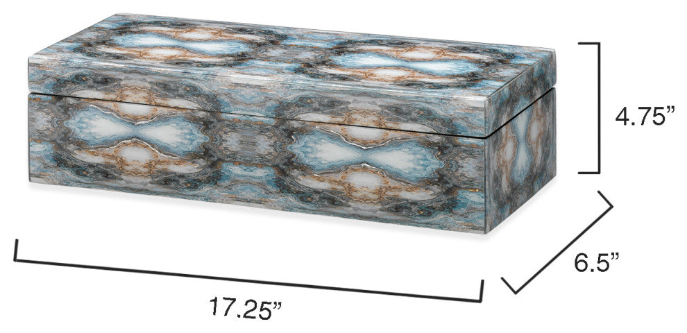 Rorschach Long Box, Indigo Blue Lacquer