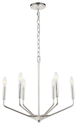 Chrome Finish 6-Light Pendant