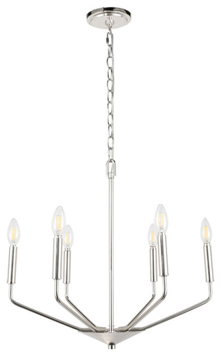 Chrome Finish 6-Light Pendant