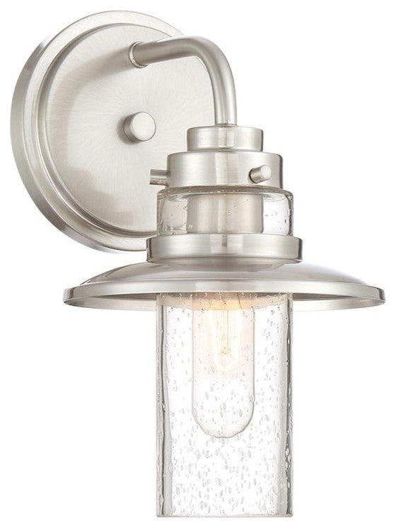 Dover 1-Light Wall Sconce, Satin Platinum