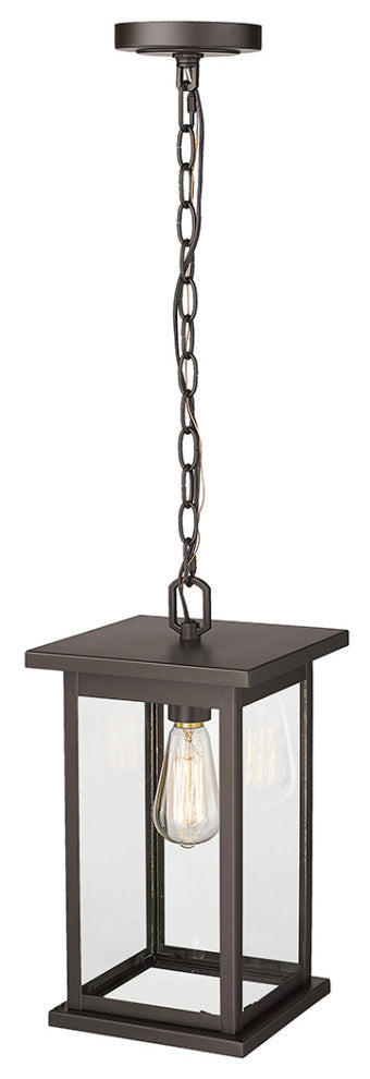 1 Light 8.5" Powder Coat Bronze Outdoor