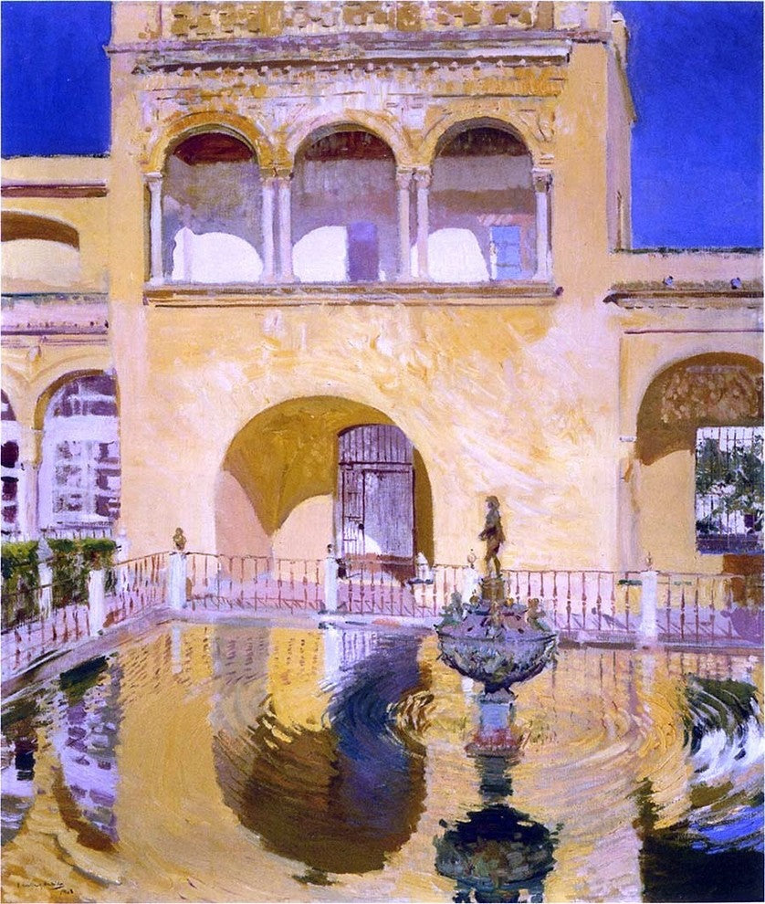 Joaquin Sorolla Y Bastida The Alcazar at Seville Wall Decal