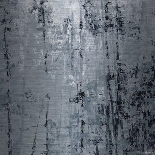 "Forest Shadow II" Painting Print on Brushed Aluminum, 48"x48"