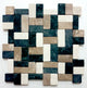 12x12 Mixed White, Grey & Cappuccino Mosaic - Ideal for Walls and Floors