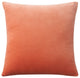 Nourison Home 20"x20" Sofia Solid Revers Velvet Coral Throw Pillows