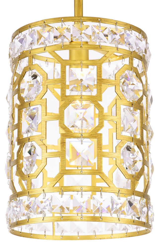 Belinda 1 Light Pendant With Champagne Finish