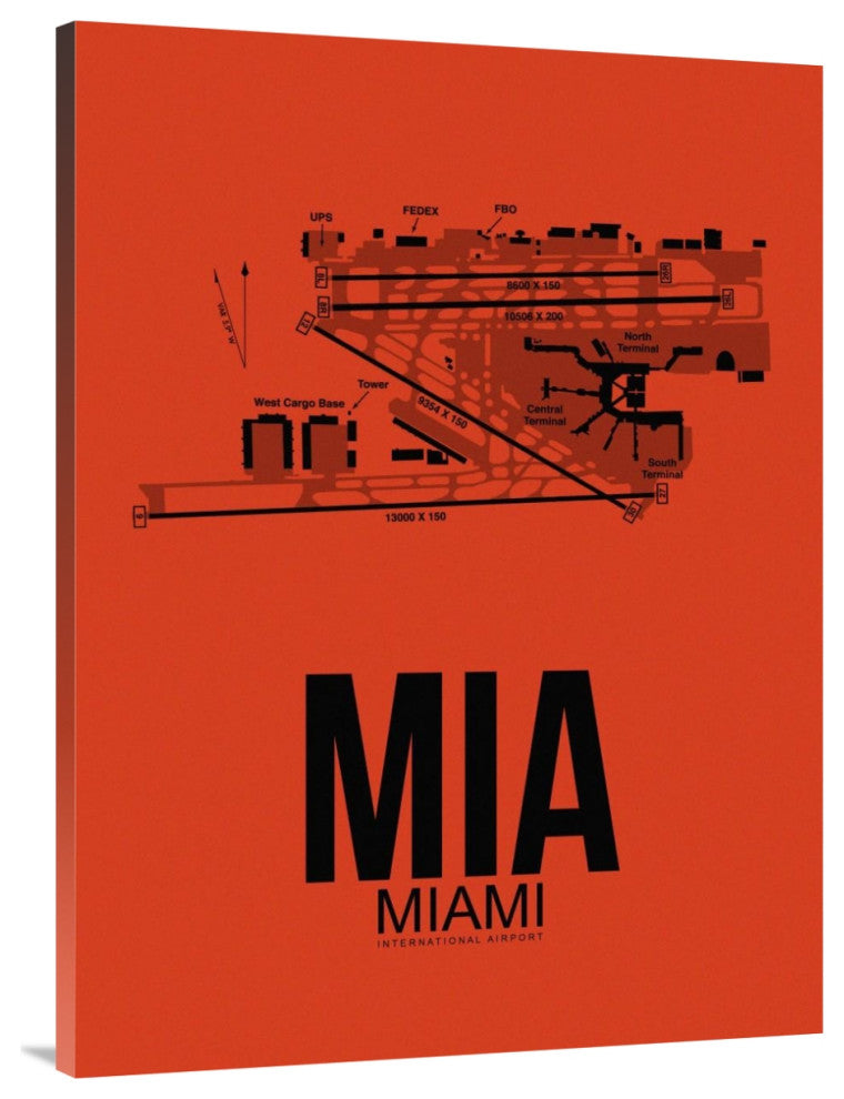 "MIA Miami Airport Orange" Fine Art Print
