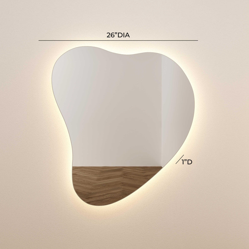 Phoebe LED Teardrop Wall Mirror - Mirror