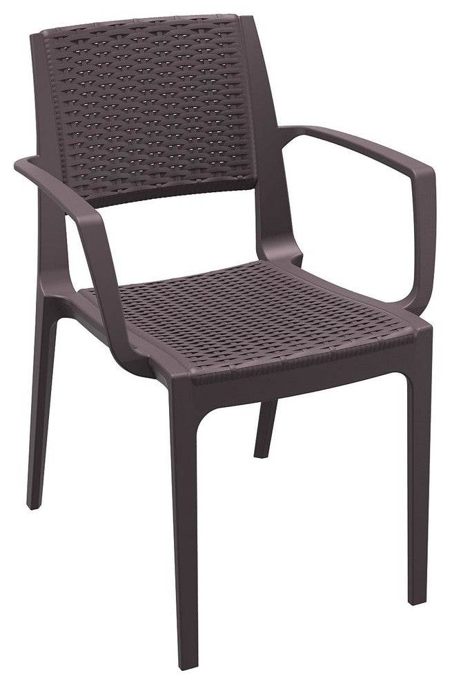 Compamia Capri Outdoor Dining Armchairs, Set of 2, Brown
