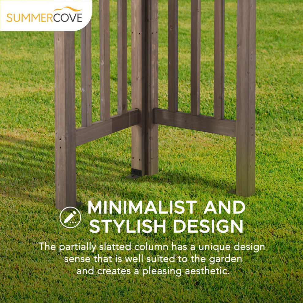SummerCove Bellucci 10'x14' Cedar Framed Arched Pergola