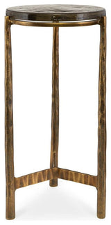 Uttermost 22978 Eternity 12" Diameter Aluminum and Glass Accent - Antique Brass