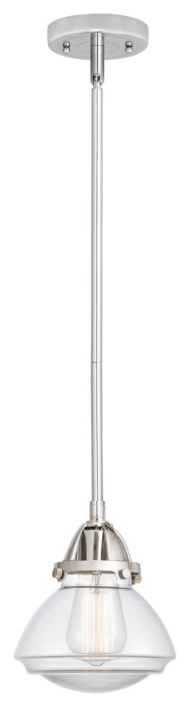 Olean Mini Pendant, Polished Chrome, Clear, Clear