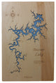 Beaver Lake, Arkansas-Wood Lake Map, Large Standout