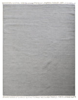 HAND WOVEN FLAT WEAVE KILIM WOOL ECO-FRIENDLY AREA RUGS-Solid,Silver