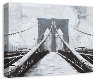 Brooklyn Bridge Sketch Print on Canvas