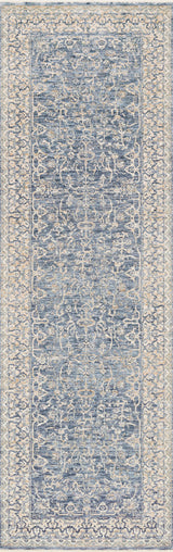 Dark Blue/Ivory Pandora Rug, 2'6"x10'
