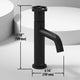 VIGO Ruxton 8" H Single Handle Single Hole Bathroom Faucet, Matte Black, Without Extras