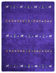 HAND KNOTTED LOOM SILK ECO-FRIENDLY RUGS-8'x10',Rectangle,Purple,Contemporary