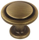 Cosmas 5560BAB Brushed Antique Brass Cabinet Knob, Set of 10