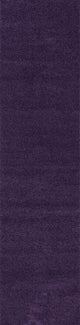 Haze Solid Low-Pile Runner Rug, Purple, 2 X 8