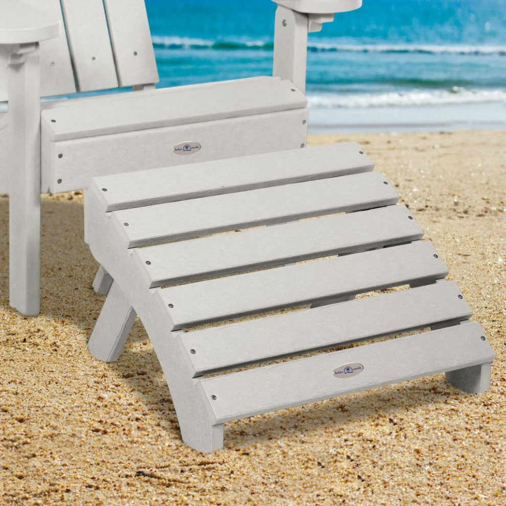 Folding Adirondack Ottoman, Cove Gray