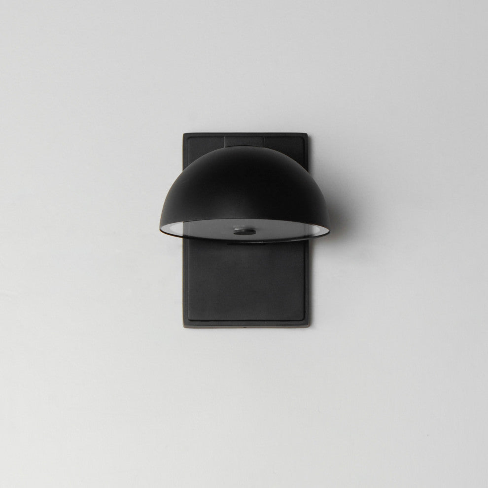 ET2 E30242 Cauldron 7" Tall LED Outdoor Wall Sconce - 3000K - Black