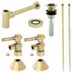 Plumbing Sink Trim Kit, Bottle Trap and Drain, Polished Brass