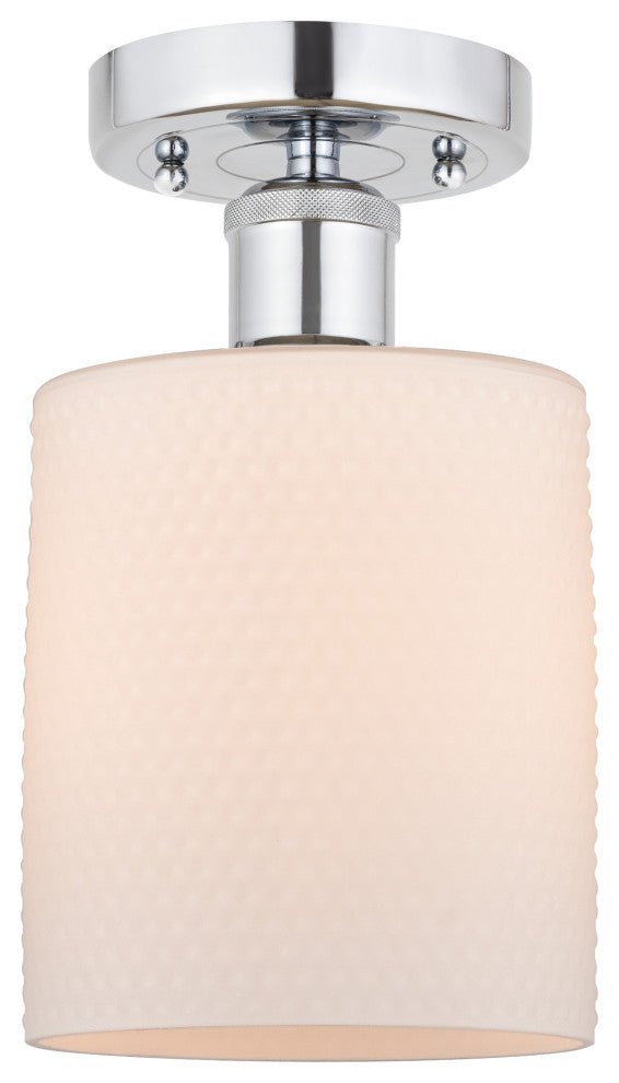 Innovations 616-1F-PC-G111 1 Light Semi-Flush Mount, Polished Chrome