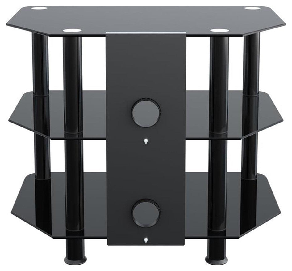AVF Steel TV Stand with Cable Management for up to 32" TVs in Black