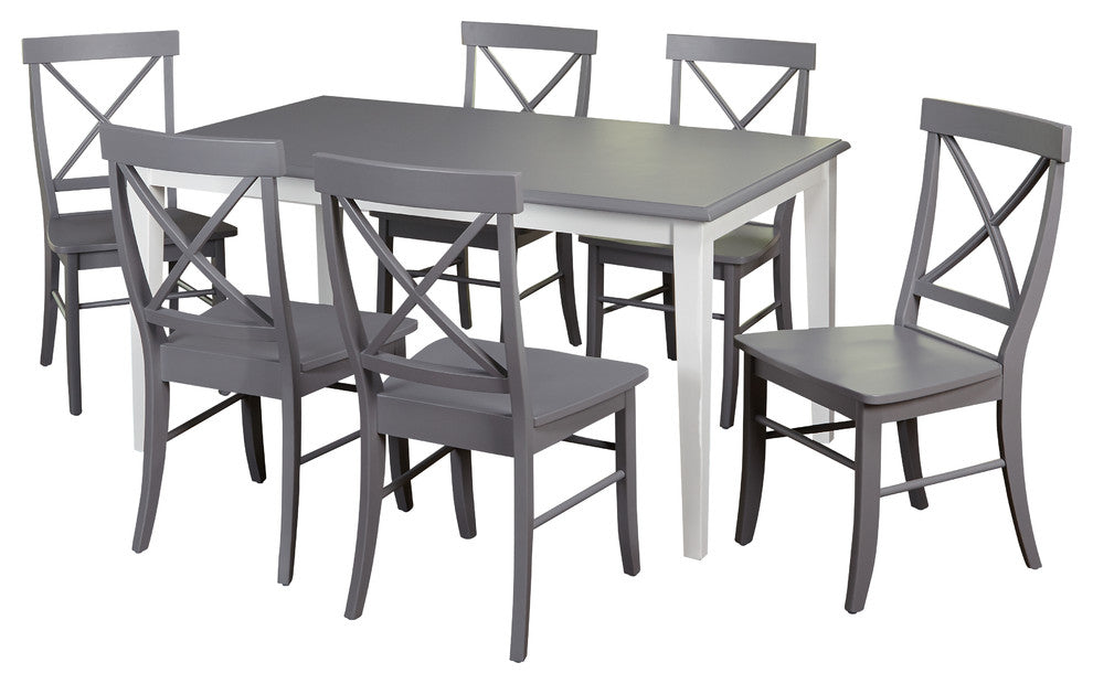7-Piece Helena Dining Set, Gray