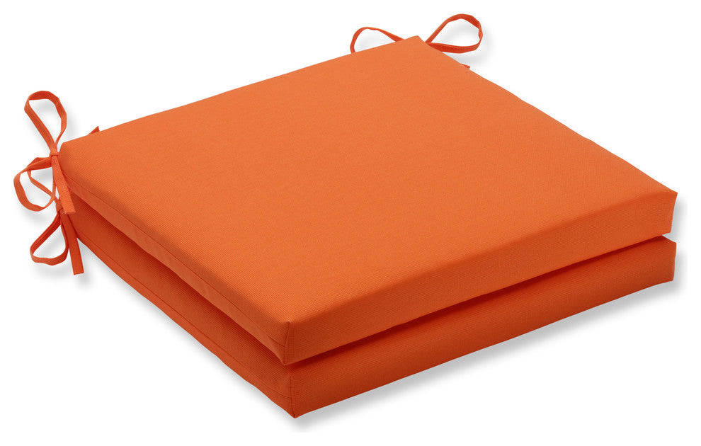 Sundeck Orange Oversized Seat Cushion Set, Set of 2