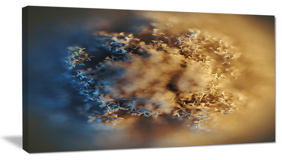 Large Macro Prickly Texture Brown, Abstract Canvas Wall Art, 32"x16"