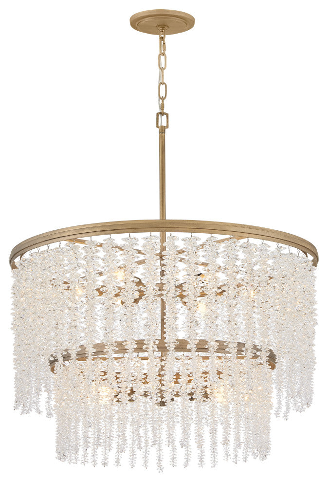 Fredrick Ramond Rubina Medium Chandelier, Burnished Gold
