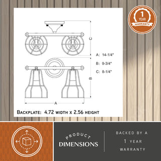 Clybourn 2-Light Adjustable Vanity Oil Rubbed Bronze