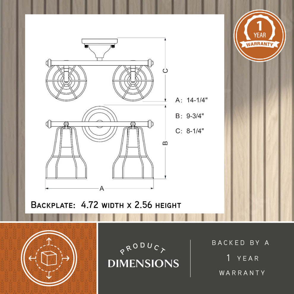 Clybourn 2-Light Adjustable Vanity Oil Rubbed Bronze