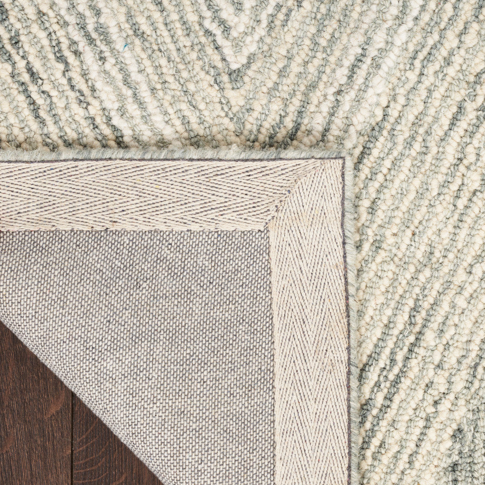 Nourison Interlock 5' x 7'6" Teal Modern Indoor Rug
