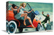 "The Kidnap King of the Berlin Wall" Canvas Giclee by Mort Kunstler, 16"x11"