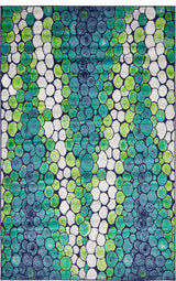Unique Loom Light Green Metro Pebbles Area Rug, 5'x8"