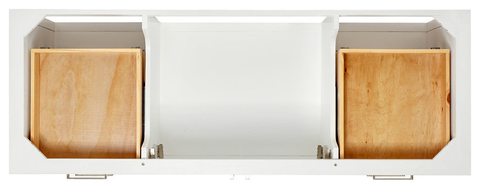 Ariel Magnolia 60" Single Rectangle Sink Vanity, Carrara Quartz