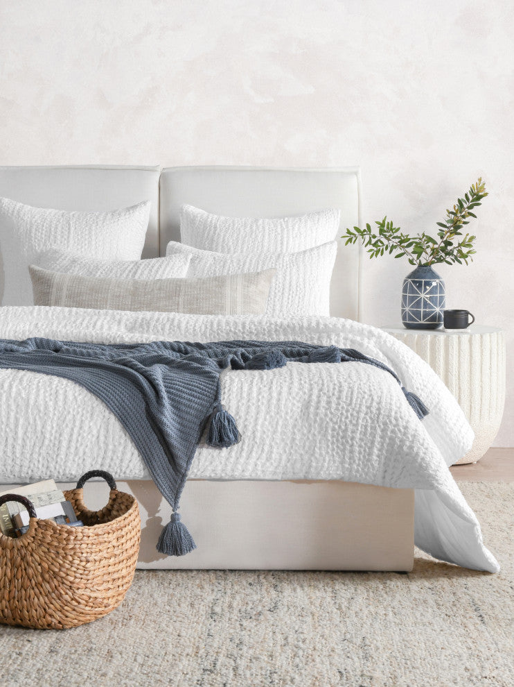Claire Linen Quilt by Kosas Home, White, King