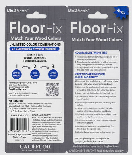 CalFlor Mix2Match FloorFix Wood and Laminate Floor Repair Kit