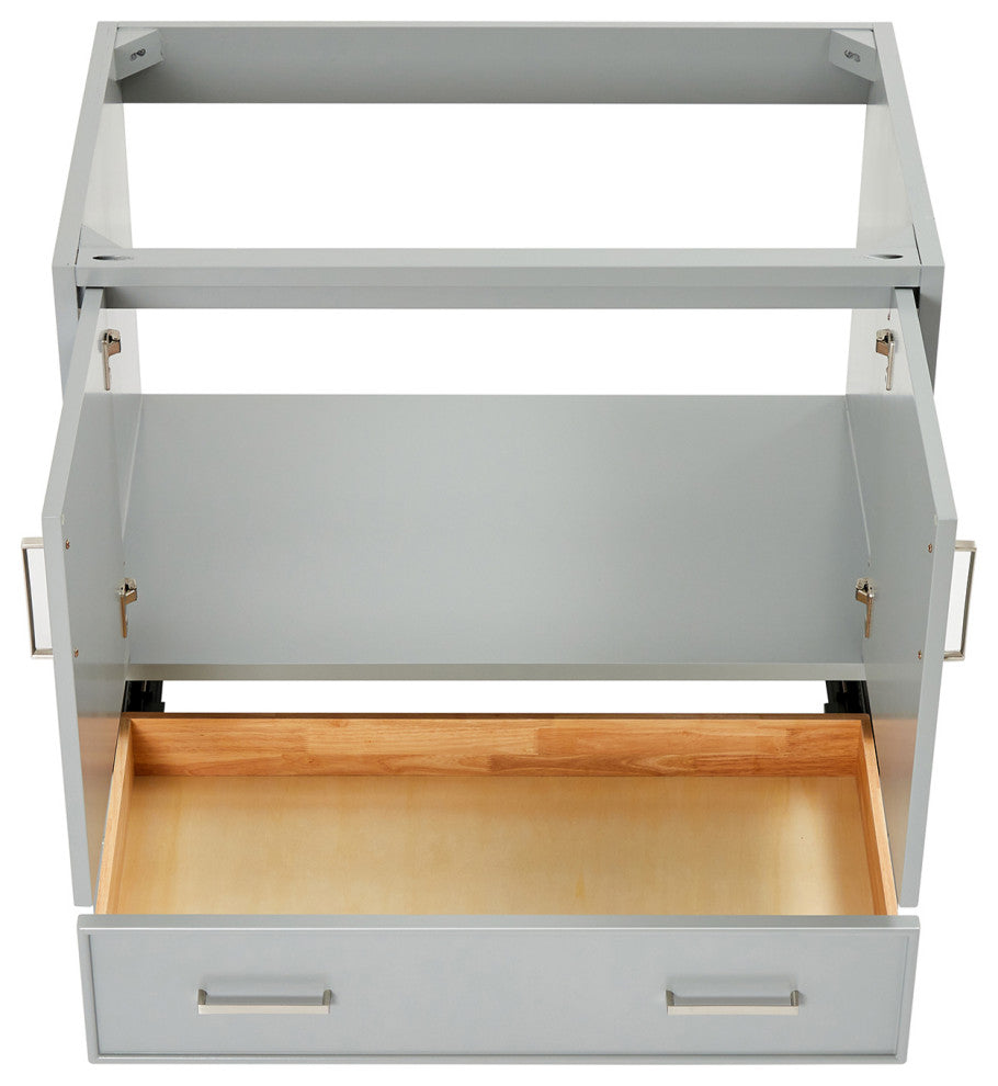 Ariel Stafford 36" Single Sink Bathroom Vanity Base, Gray