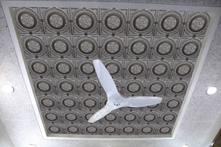 Antique Silver 3D Ceiling Panels, 2'x2', 40 Sq Ft, Pack of 10